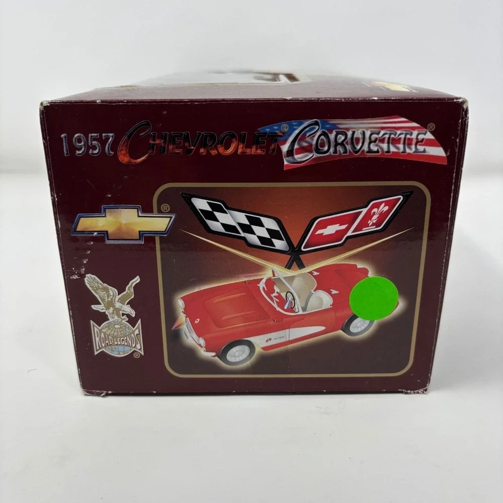 1957 Chevrolet Corvette Red 1:18 Diecast Yatming Open Box